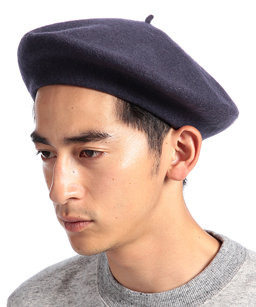 B:MING by BEAMS(ビーミングバイビームス)の「DORFMAN PACIFIC / WOOL BERET(ハンチング/ベレー帽・メンズ・チャコールグレー/オリーブ/ネイビー・ONE SIZE)」の1枚目の写真