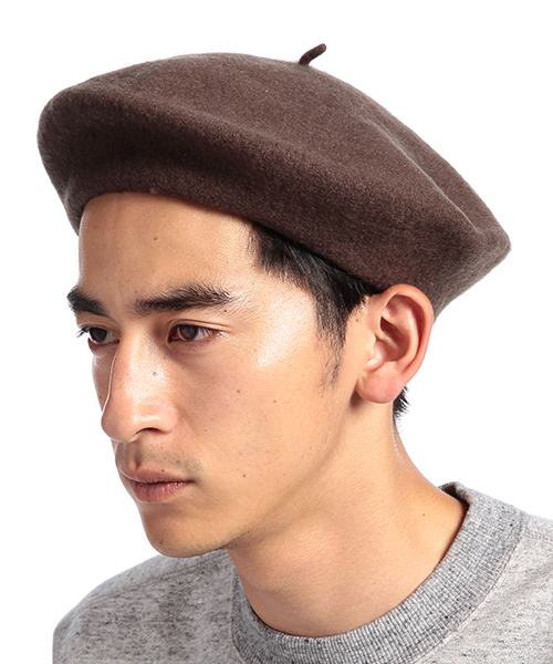 B:MING by BEAMS(ビーミングバイビームス)の「DORFMAN PACIFIC / WOOL BERET(ハンチング/ベレー帽・メンズ・チャコールグレー/オリーブ/ネイビー・ONE SIZE)」の3枚目の写真