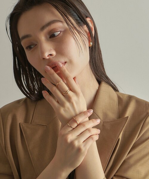 COCOSHNIK(ココシュニック)の「K10トリプルファランジ リング(リング・レディース・イエローゴールド・12/14)」の15枚目の写真