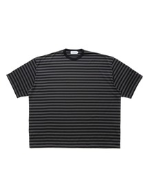 トップス COOTIE / Polyester Border L/S Tee COOTIE / Supima Border Oversized L/S Tee -Black-