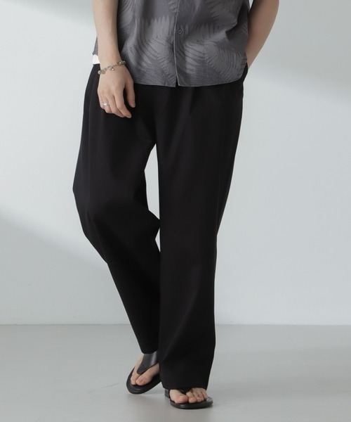 NANO universe（ナノユニバース）の「「大人のワイドパンツ」2タックワイドトラウザーズ（スラックス・メンズ・ベージュ/ブラック/オフホワイト・S/L/M）」の7枚目の写真