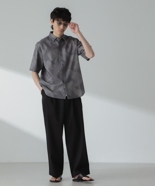 NANO universe（ナノユニバース）の「「大人のワイドパンツ」2タックワイドトラウザーズ（スラックス・メンズ・ベージュ/ブラック/オフホワイト・S/L/M）」の8枚目の写真