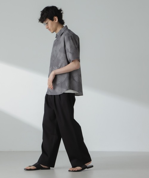 NANO universe（ナノユニバース）の「「大人のワイドパンツ」2タックワイドトラウザーズ（スラックス・メンズ・ベージュ/ブラック/オフホワイト・S/L/M）」の10枚目の写真