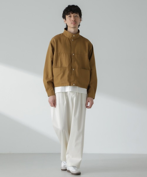 NANO universe（ナノユニバース）の「「大人のワイドパンツ」2タックワイドトラウザーズ（スラックス・メンズ・ベージュ/ブラック/オフホワイト・S/L/M）」の14枚目の写真