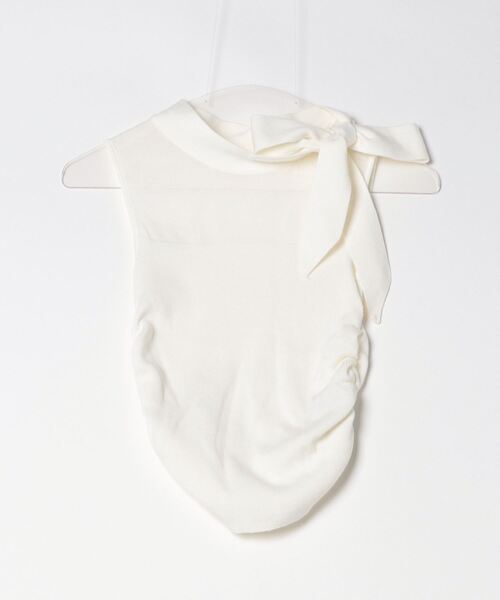 Jasmine Grandiflorum（ジャスミングランディフローラム）の「【Jasmine】リボンノンスリーブブラウス (SS)（シャツ/ブラウス・レディース・ブラック/オフホワイト/ブルー/ライトグリーン/ピンク・FREE）」の9枚目の写真