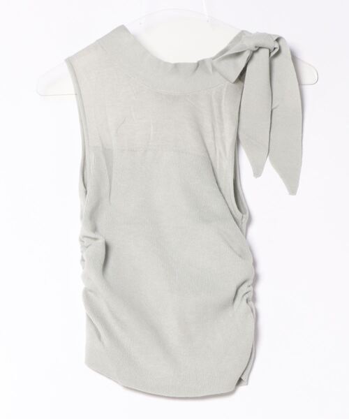 Jasmine Grandiflorum（ジャスミングランディフローラム）の「【Jasmine】リボンノンスリーブブラウス (SS)（シャツ/ブラウス・レディース・ブラック/オフホワイト/ブルー/ライトグリーン/ピンク・FREE）」の12枚目の写真