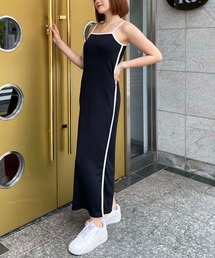 SPIRALGIRL | ラインタイトリブキャミワンピース(ワンピース)