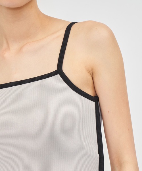 SPIRALGIRL（スパイラルガール）の「ラインタイトリブキャミワンピース（ワンピース・レディース・ブラック/グレー/ブルー・FREE）」の12枚目の写真