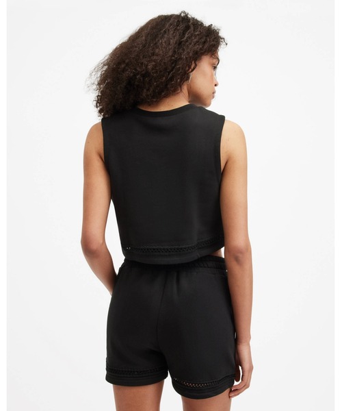 タンクトップ ノースリーブ EWELINA CROCHET TRIM CROPPED TANK TOP | EWELINA クロシェ トリム クロップ セール】EWELINA CROCHET TRIM CROPPED TANK TOP | EWELINA