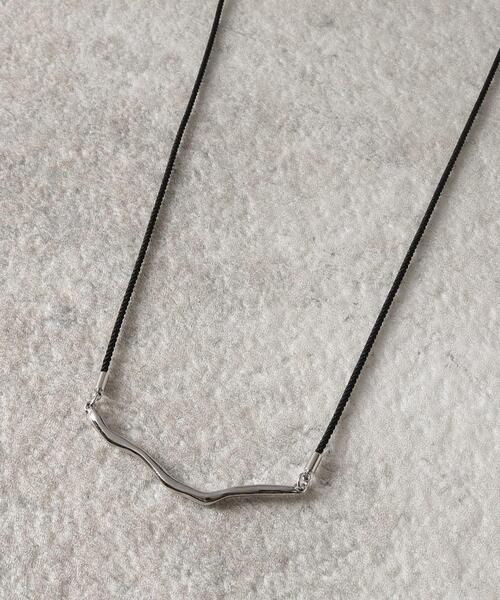 OPAQUE.CLIP(オペークドットクリップ)の「◆メタルバー×ロープチョーカー(ネックレス・レディース・ゴールド/シルバー・00)」の1枚目の写真