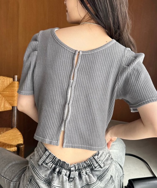 one after another NICE CLAUP（ワンアフターアナザーナイスクラップ）の「マルチウェイトップス（Tシャツ/カットソー・レディース・ブラック/ブラック系その他/サックスブルー/イエロー・FREE）」の22枚目の写真