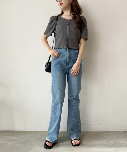 one after another NICE CLAUP（ワンアフターアナザーナイスクラップ）の「マルチウェイトップス（Tシャツ/カットソー・レディース・ブラック/ブラック系その他/サックスブルー/イエロー・FREE）」の9枚目の写真