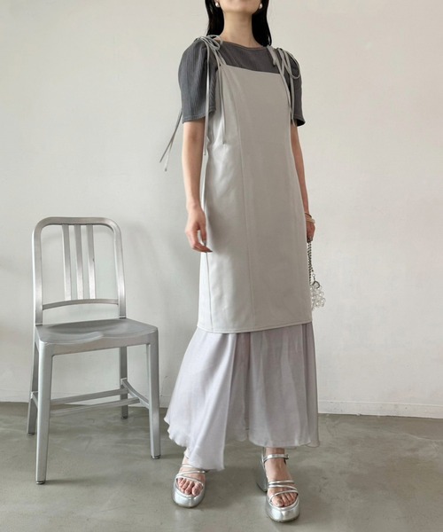 one after another NICE CLAUP（ワンアフターアナザーナイスクラップ）の「マルチウェイトップス（Tシャツ/カットソー・レディース・ブラック/ブラック系その他/サックスブルー/イエロー・FREE）」の17枚目の写真