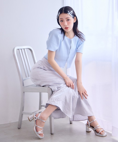 one after another NICE CLAUP（ワンアフターアナザーナイスクラップ）の「マルチウェイトップス（Tシャツ/カットソー・レディース・ブラック/ブラック系その他/サックスブルー/イエロー・FREE）」の6枚目の写真