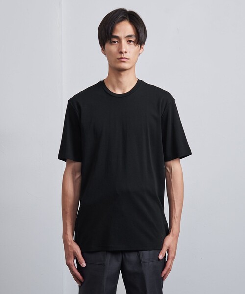 UNITED ARROWS（ユナイテッドアローズ）の「ベーシック スムース クルーネック Tシャツ（Tシャツ/カットソー・メンズ・ホワイト/ブラック・M/S/XL/L）」の5枚目の写真