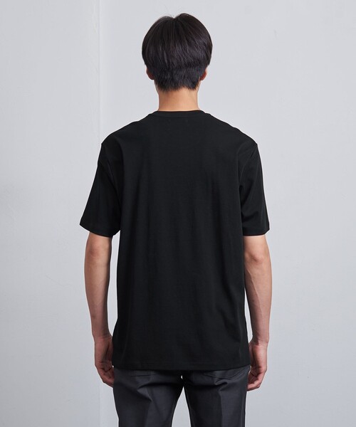 UNITED ARROWS（ユナイテッドアローズ）の「ベーシック スムース クルーネック Tシャツ（Tシャツ/カットソー・メンズ・ホワイト/ブラック・M/S/XL/L）」の7枚目の写真
