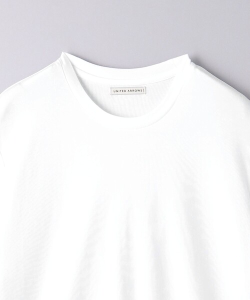 UNITED ARROWS（ユナイテッドアローズ）の「ベーシック スムース クルーネック Tシャツ（Tシャツ/カットソー・メンズ・ホワイト/ブラック・M/S/XL/L）」の10枚目の写真
