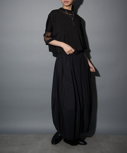 MAISON BREEZE reveur(メゾンブリーズレヴール)の「【MAISON BREEZE reveur】コンビネーションシアーカットソー trc(Tシャツ/カットソー・レディース・ホワイト/グレー/ブラック/ピンク・FREE)」の20枚目の写真