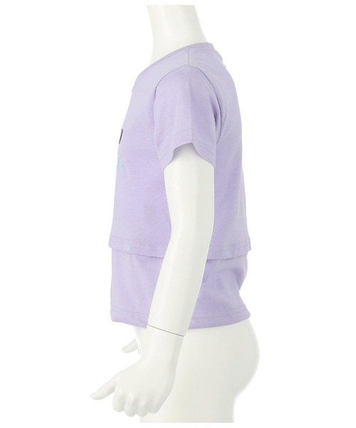 ANAP kids（アナップキッズ）の「2WAYボタンデザインTシャツ（Tシャツ/カットソー・キッズ・ブラック/ホワイト/ラベンダー・110cm/120cm/130cm）」の11枚目の写真