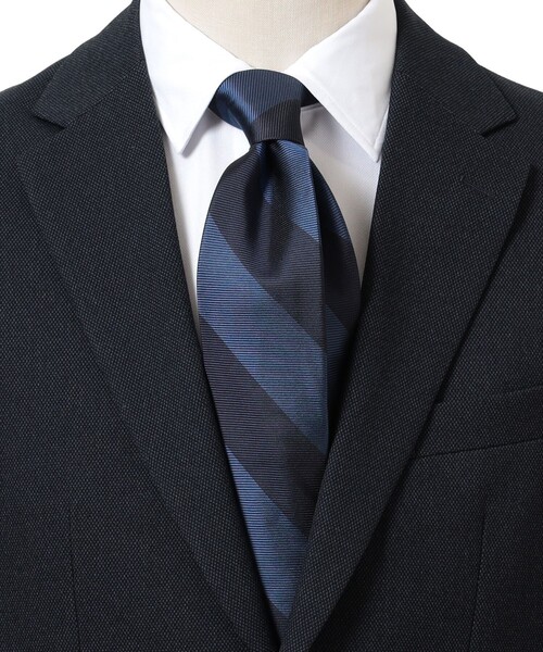 B:MING by BEAMS（ビーミングバイビームス）の「シルク ストライプ ネクタイ③ 24AW（ネクタイ・メンズ・オレンジ/ピンク/レッド/グリーン/ブルー/レッド系その他6/オリーブ/ライトブルー/ブルー系その他2・ONE SIZE）」の5枚目の写真