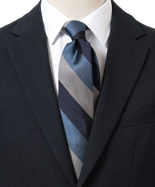 B:MING by BEAMS（ビーミングバイビームス）の「シルク ストライプ ネクタイ③ 24AW（ネクタイ・メンズ・オレンジ/ピンク/レッド/グリーン/ブルー/レッド系その他6/オリーブ/ライトブルー/ブルー系その他2・ONE SIZE）」の6枚目の写真