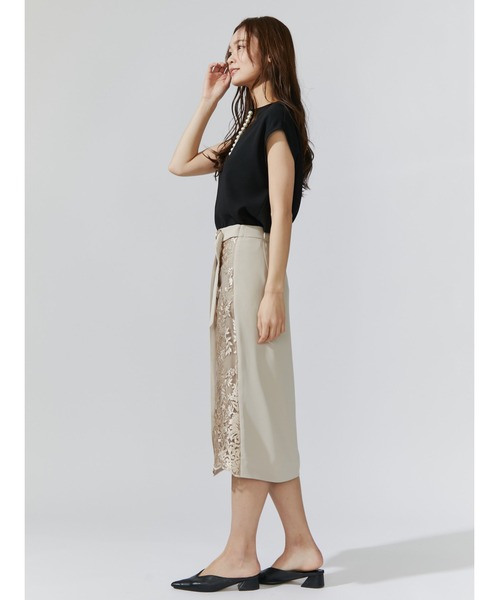 TONAL（トーナル）の「パールキーネックノースリブラウス（シャツ