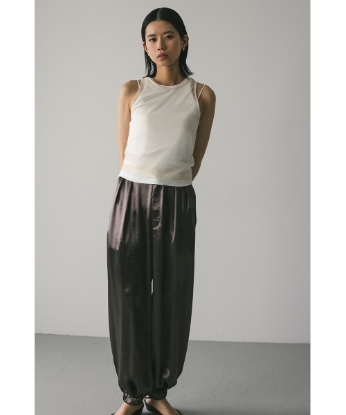 stylemixer スタイルミキサー　チュールシャーリングトップ　タンクトップ STYLEMIXER | チュールシャーリングトップ (タンクトップ ) |SHEL'TTER