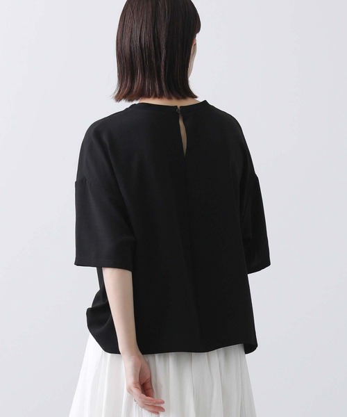 Gready Brilliant(グレディブリリアン)の「ジョーゼットロゴ5分袖Tシャツ(Tシャツ/カットソー・レディース・ブラック/オフホワイト・FREE)」の19枚目の写真
