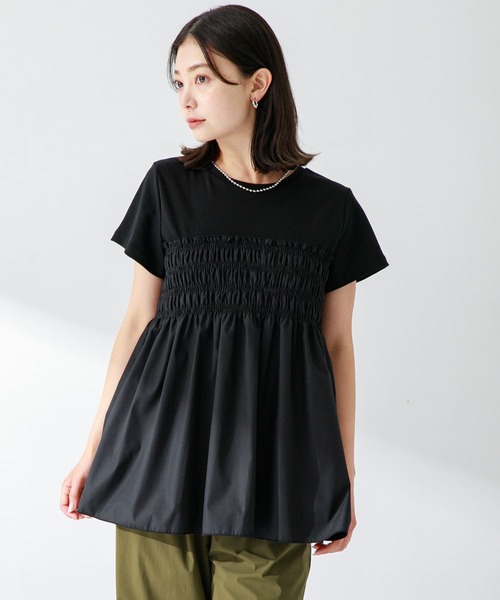ピース2号様❣️アーバンリサーチ✨ネイビー×黒のドッキングカットソー URBAN RESEARCH Sonny Label（アーバンリサーチサニーレーベル）の