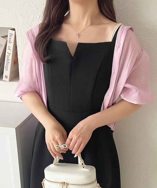 apres jour(アプレジュール)の「パフスリーブラメシアーシャツ【ZOZOTOWN限定アイテム】(シャツ/ブラウス・レディース・ブルー/ピンク/ミント/イエロー・X-LARGE/フリー)」の4枚目の写真