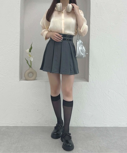 apres jour(アプレジュール)の「パフスリーブラメシアーシャツ【ZOZOTOWN限定アイテム】(シャツ/ブラウス・レディース・ブルー/ピンク/ミント/イエロー・X-LARGE/フリー)」の17枚目の写真