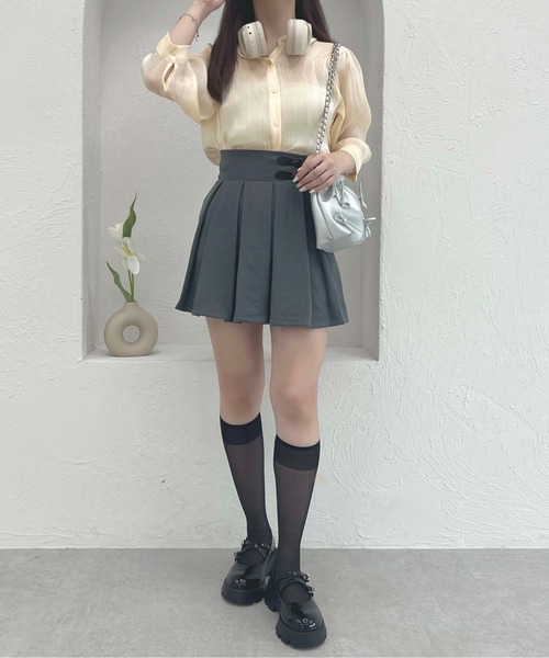 apres jour(アプレジュール)の「パフスリーブラメシアーシャツ【ZOZOTOWN限定アイテム】(シャツ/ブラウス・レディース・ブルー/ピンク/ミント/イエロー・X-LARGE/フリー)」の16枚目の写真