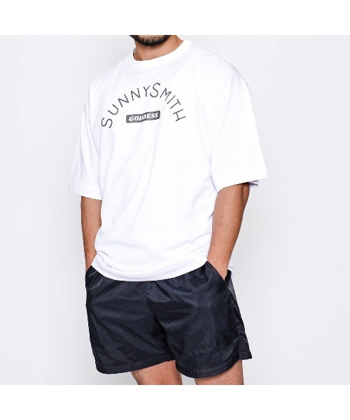 【セール】【サニースミス/sunnysmith】ヘビーオンスCool Smith GDS Print SS Tee(CP)(Tシャツ/カットソー)|Sunny Smith(サニースミス) 5,368円