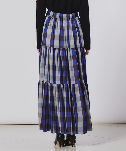 ダブルスタンダードクロージング 37,400円チェック柄ティアードスカート DOUBLE STANDARD CLOTHING（ダブルスタンダードクロージング）の