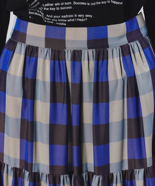 DOUBLE STANDARD CLOTHING チェックティアードスカート DOUBLE STANDARD CLOTHING（ダブルスタンダードクロージング）の