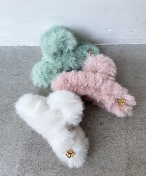 SNIDEL(スナイデル)の「ミディロゴファーバンス(バレッタ/ヘアクリップ・レディース・ミント/ピンク/ホワイト・FREE)」の4枚目の写真