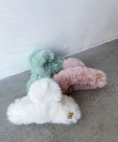 SNIDEL(スナイデル)の「ミディロゴファーバンス(バレッタ/ヘアクリップ・レディース・ミント/ピンク/ホワイト・FREE)」の5枚目の写真