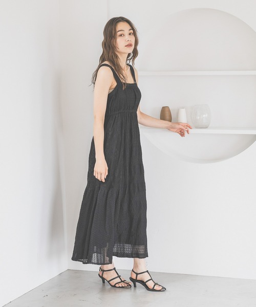 mysty woman（ミスティウーマン）の「パッチワークレースワンピース