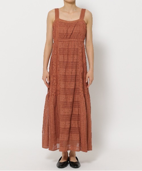 mysty woman（ミスティウーマン）の「パッチワークレースワンピース