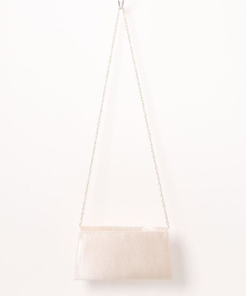 Kana(カナ)の「3way シンプル パーティーバッグ 結婚式 お呼ばれ オケージョン(クラッチバッグ・レディース・ベージュ/シルバー・フリー)」の15枚目の写真