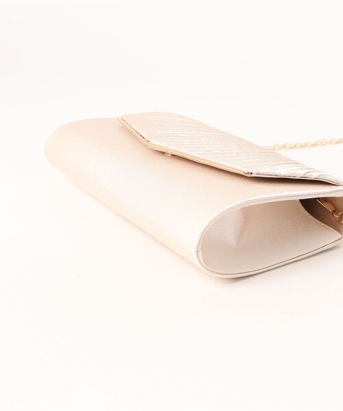 Kana(カナ)の「3way シンプル パーティーバッグ 結婚式 お呼ばれ オケージョン(クラッチバッグ・レディース・ベージュ/シルバー・フリー)」の16枚目の写真