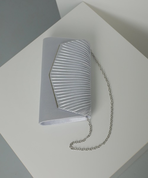 Kana(カナ)の「3way シンプル パーティーバッグ 結婚式 お呼ばれ オケージョン(クラッチバッグ・レディース・ベージュ/シルバー・フリー)」の14枚目の写真