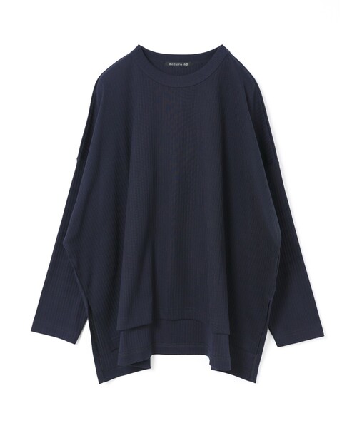 mizuiroind（ミズイロインド）の「mizuiro ind クルーネックワイドT（Tシャツ/カットソー・レディース・ブラック/グレー/オフホワイト/ブラウン/ネイビー・FREE）」の5枚目の写真