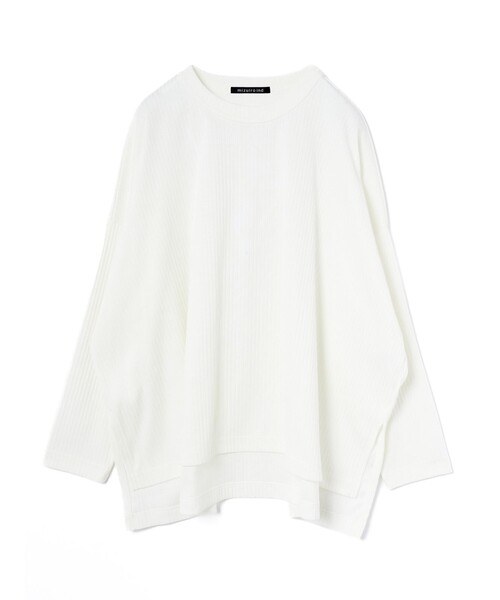 mizuiroind（ミズイロインド）の「mizuiro ind クルーネックワイドT（Tシャツ/カットソー・レディース・ブラック/グレー/オフホワイト/ブラウン/ネイビー・FREE）」の2枚目の写真