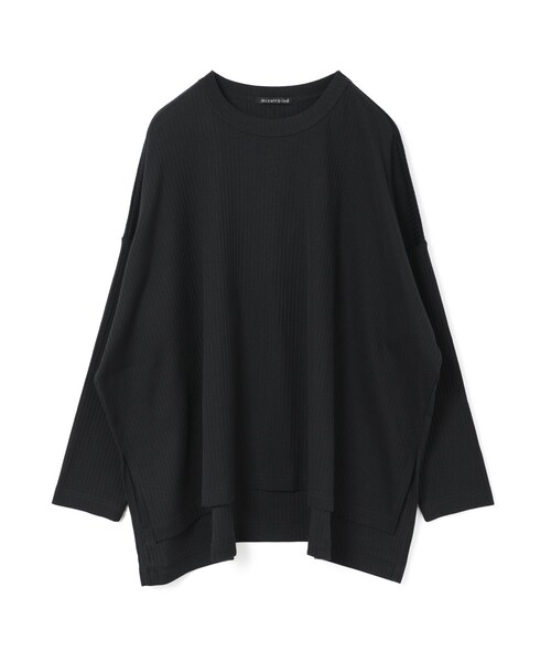 mizuiroind（ミズイロインド）の「mizuiro ind クルーネックワイドT（Tシャツ/カットソー・レディース・ブラック/グレー/オフホワイト/ブラウン/ネイビー・FREE）」の3枚目の写真