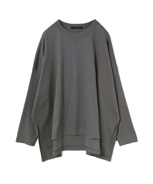 mizuiroind（ミズイロインド）の「mizuiro ind クルーネックワイドT（Tシャツ/カットソー・レディース・ブラック/グレー/オフホワイト/ブラウン/ネイビー・FREE）」の13枚目の写真