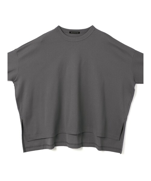 mizuiroind（ミズイロインド）の「mizuiro ind クルーネックワイドT（Tシャツ/カットソー・レディース・ブラック/グレー/オフホワイト/ブラウン/ネイビー・FREE）」の20枚目の写真
