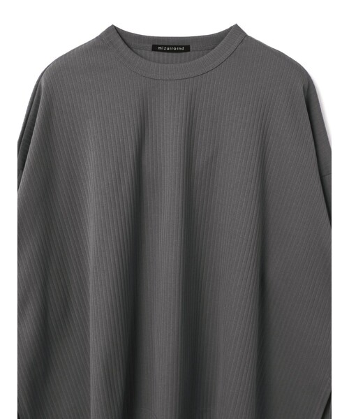 mizuiroind（ミズイロインド）の「mizuiro ind クルーネックワイドT（Tシャツ/カットソー・レディース・ブラック/グレー/オフホワイト/ブラウン/ネイビー・FREE）」の19枚目の写真