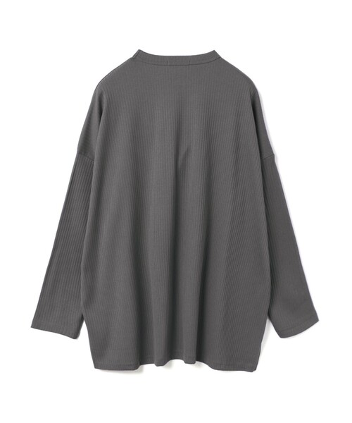 mizuiroind（ミズイロインド）の「mizuiro ind クルーネックワイドT（Tシャツ/カットソー・レディース・ブラック/グレー/オフホワイト/ブラウン/ネイビー・FREE）」の15枚目の写真