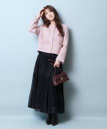 【JUSGLITTY】プチキラツイードジャコット(オフ白/ S ) JUSGLITTY（ジャスグリッティー）の「プチキラツイード